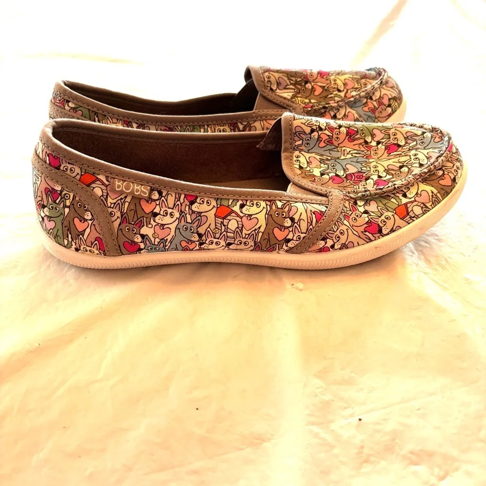 BOBS from Skechers Be Cute Pups Freshness Slip on sneakers gray SZ 7 NWOT